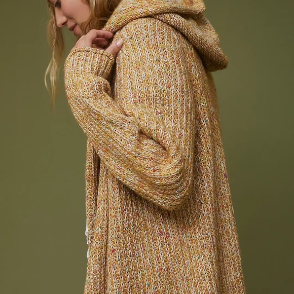 Anthropologie Pilcro Hooded Duster Cardigan Size M - Picture 6 of 15